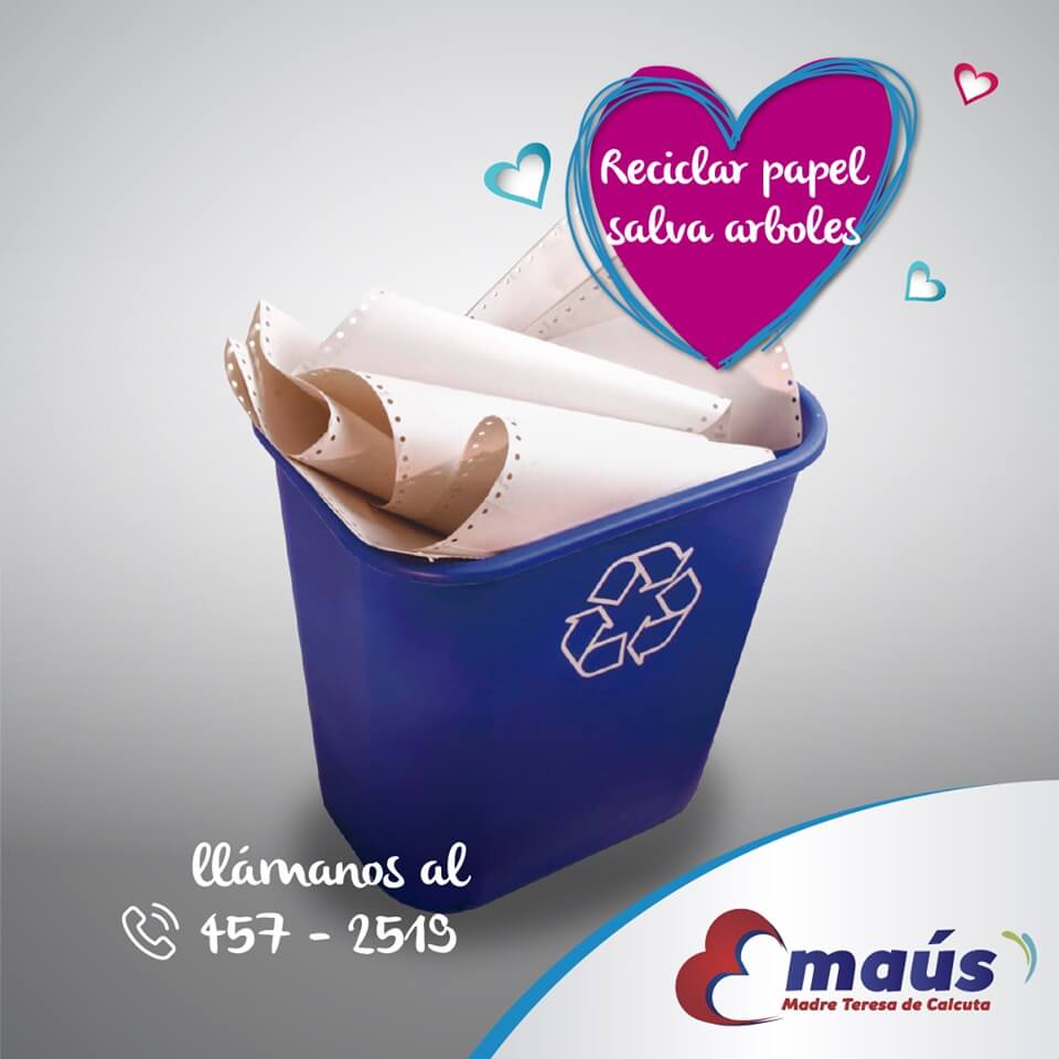 Reciclaje Papel Emaús Madre Teresa Calcuta